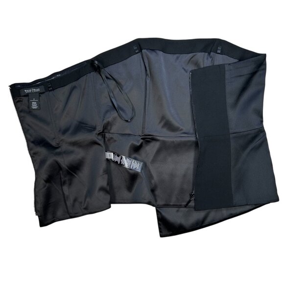 White House Black Market Black Strapless Blouse - Picture 3 of 4